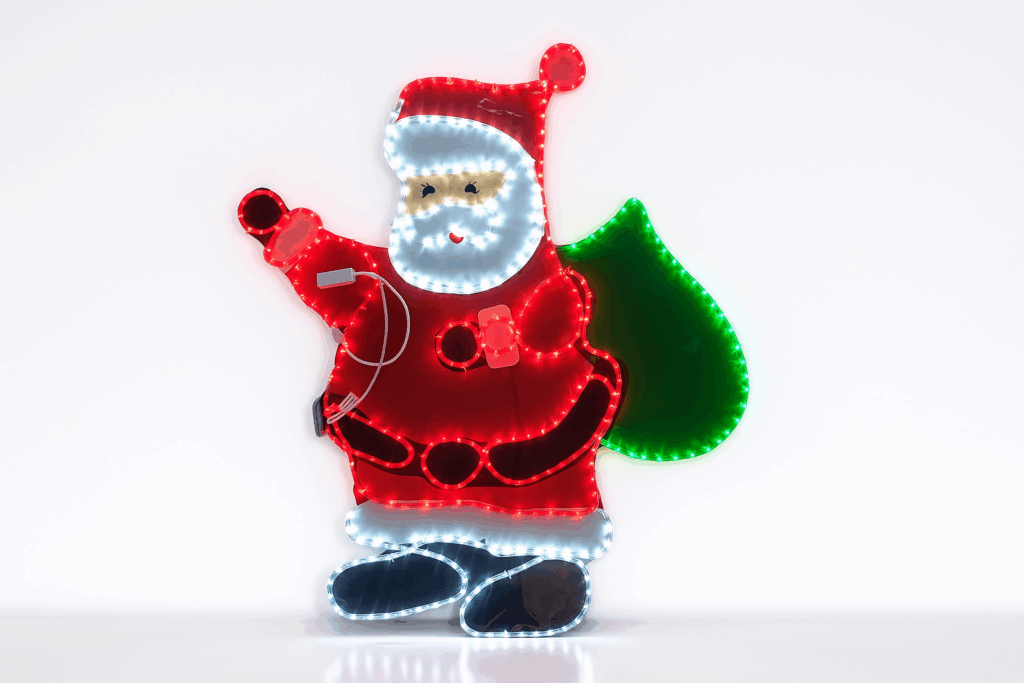 papa noel fondo blanco